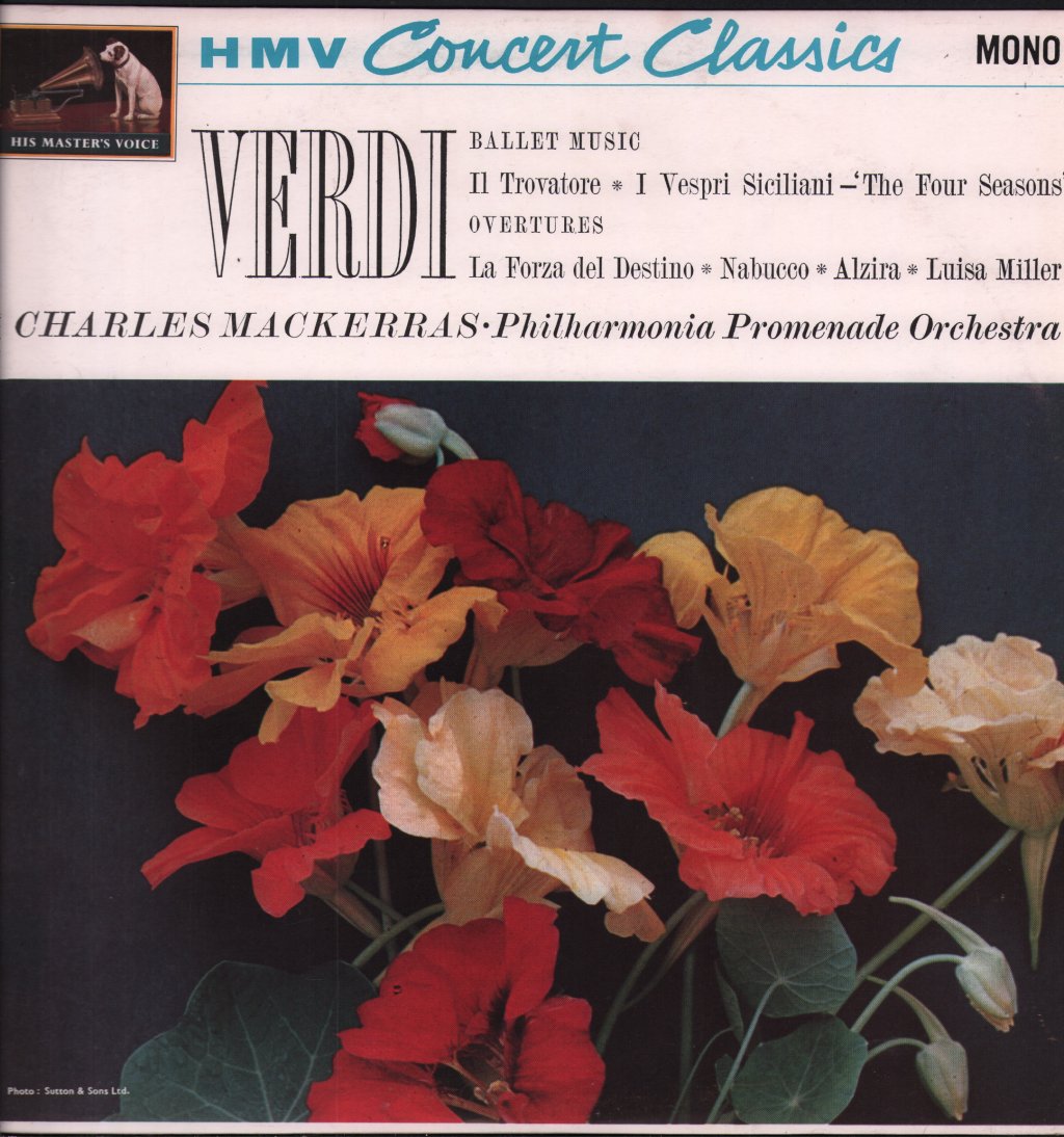 Charles Mackerras / Philharmonia Promenade Orchestra - Verdi - Ballet Music / Overtures - Lp