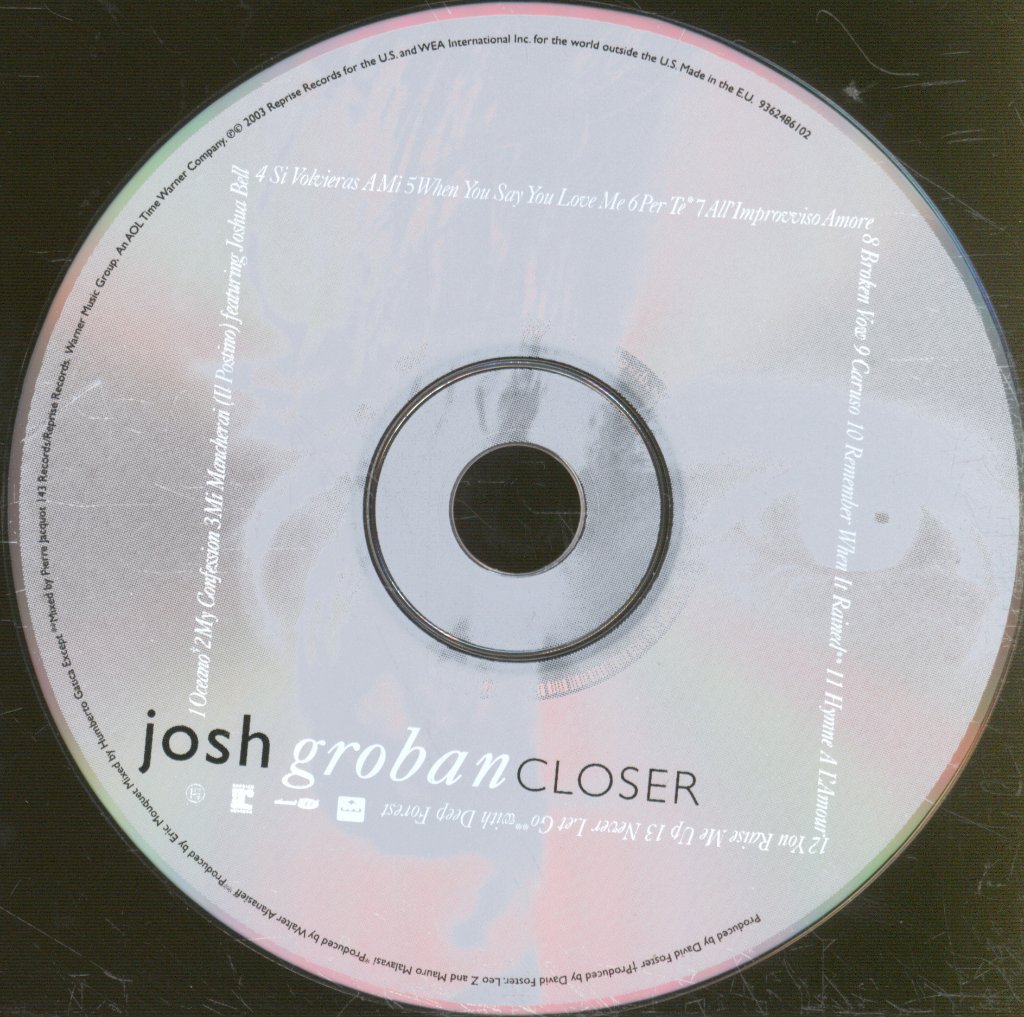 Josh Groban - Closer - Cd