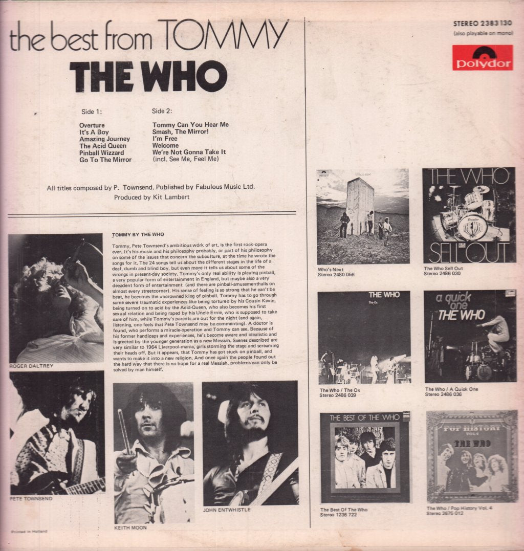 Who - Best From Tommy - Lp