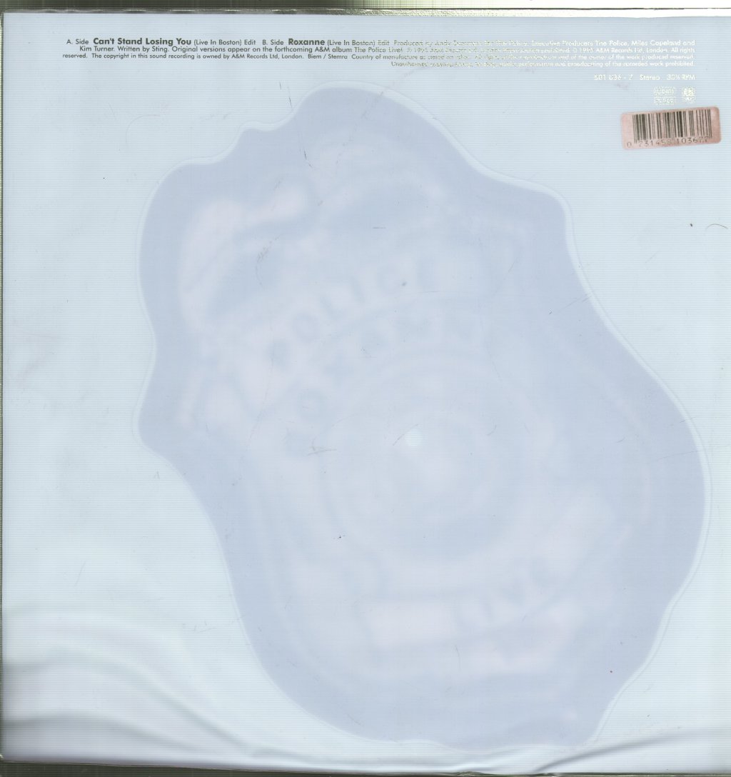 Police - Can't Stand Losing You - 7 Inch
