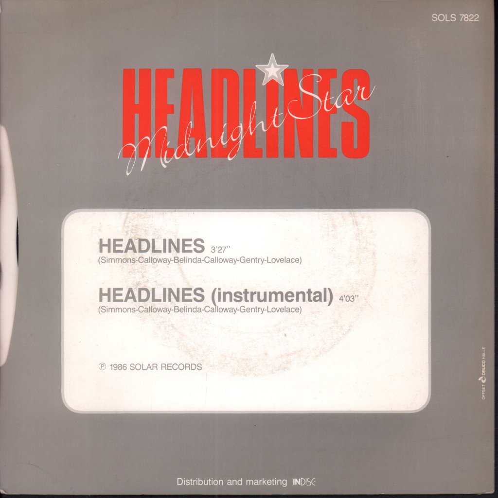 Midnight Star - Headlines - 7 Inch