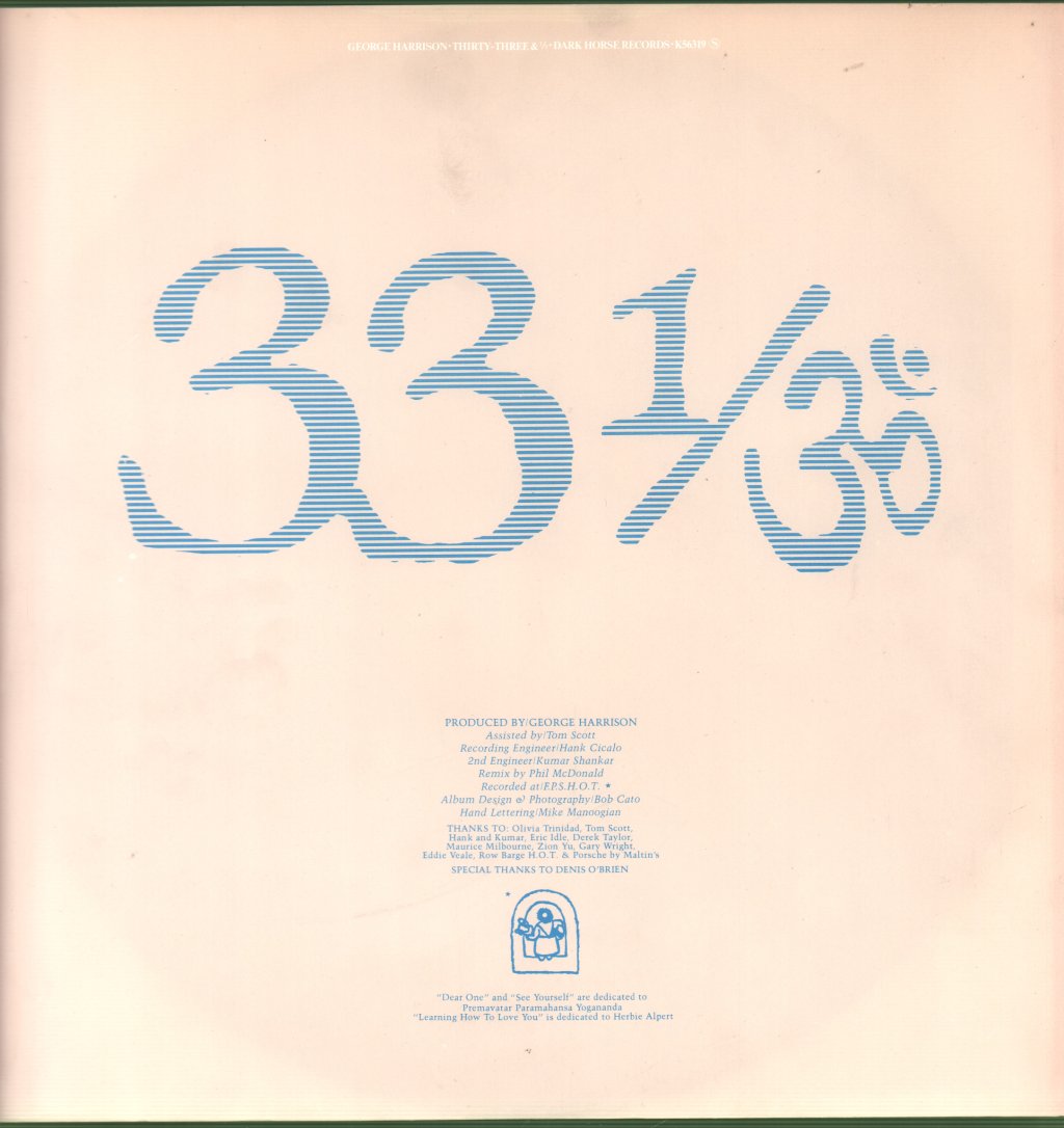George Harrison - Thirty Three And 1/3 - Lp