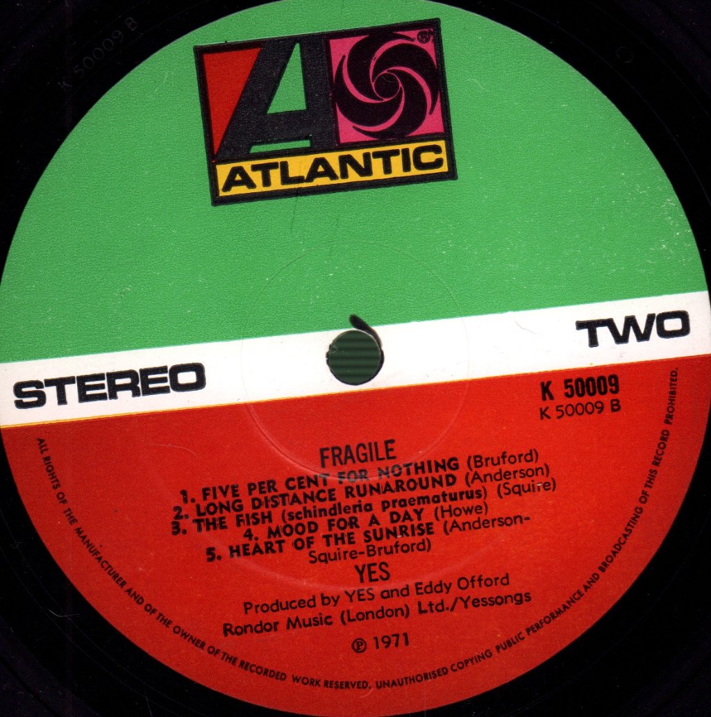 Yes - Fragile - Lp