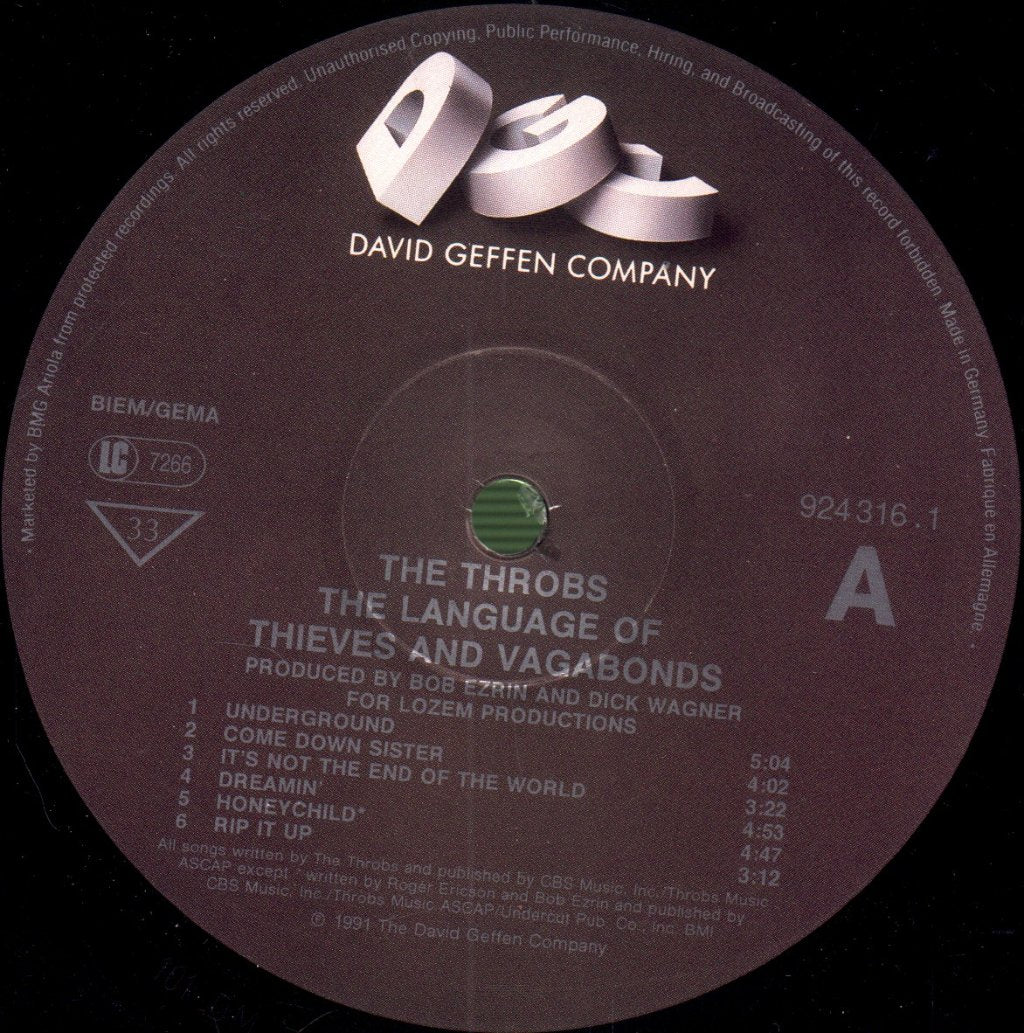 Throbs - Language Of Thieves And Vagabonds - Lp