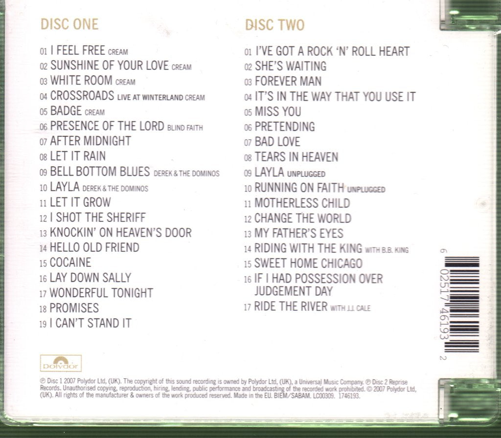 Eric Clapton - Complete Clapton - Double Cd