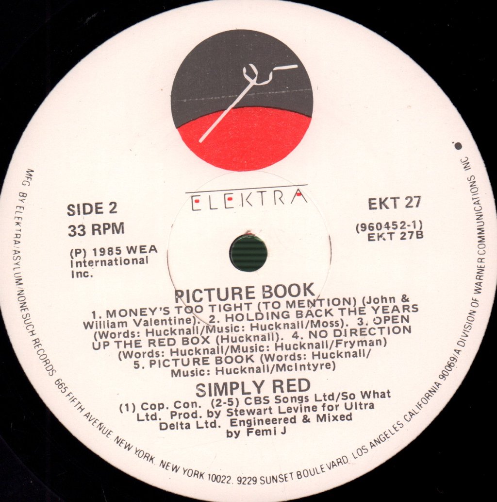 Simply Red - Picture Book - Lp