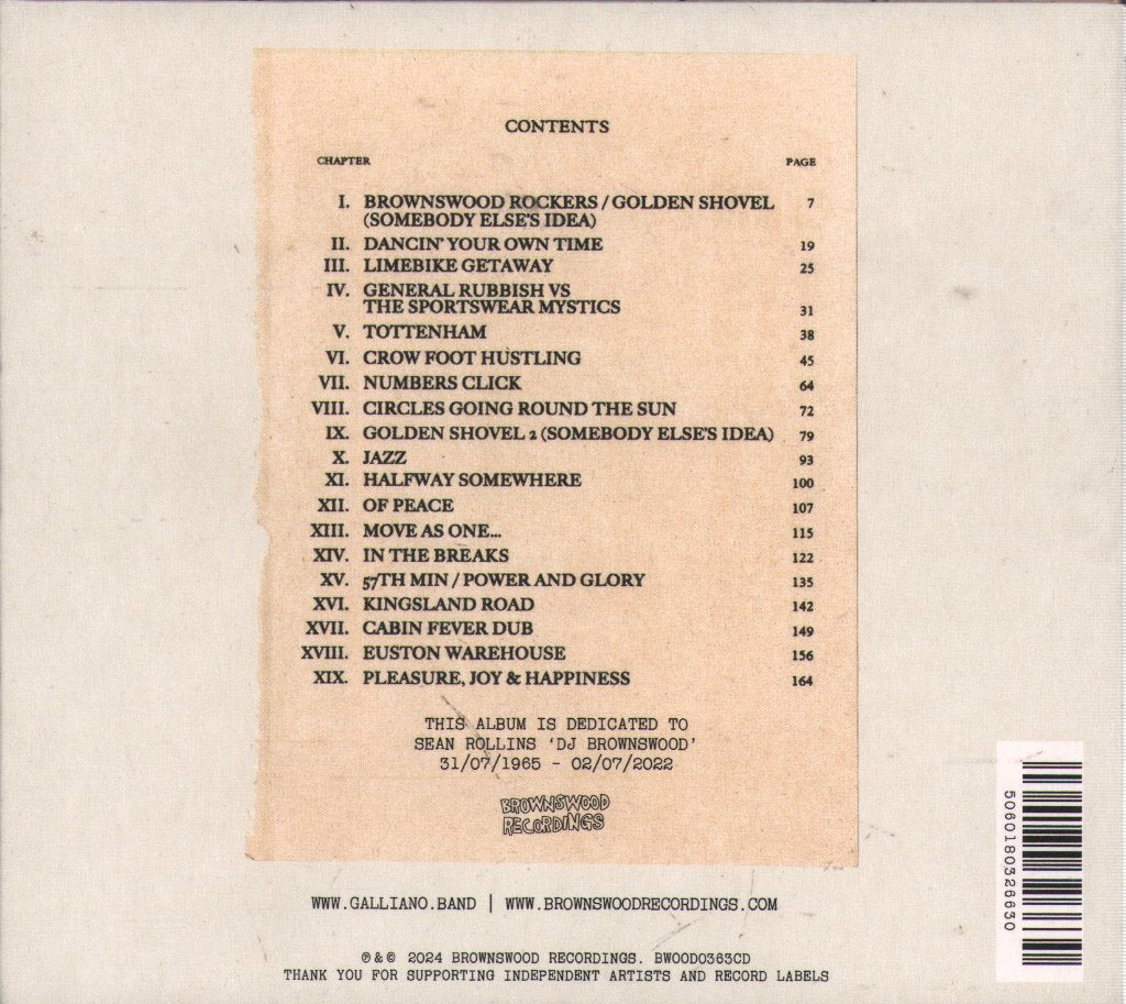 Galliano - Halfway Somewhere - Cd