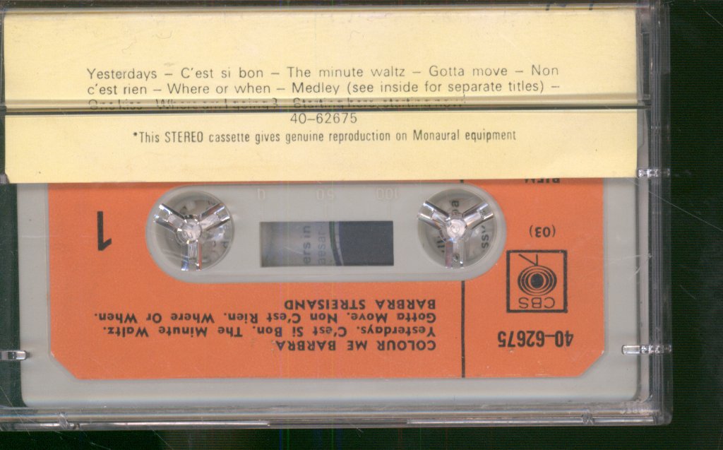 Barbra Streisand - Color Me Barbra - Cassette