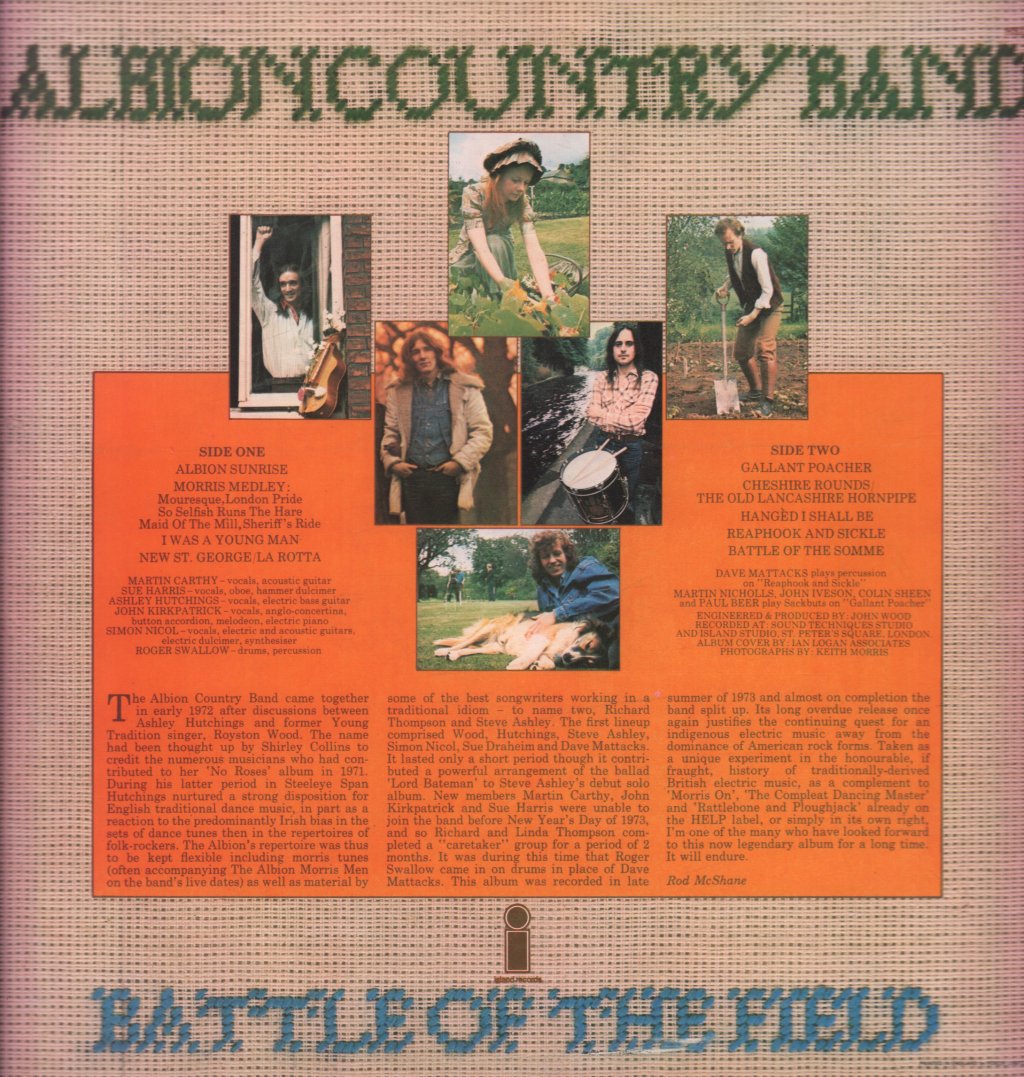 Albion Country Band - Battle Of The Field - Lp