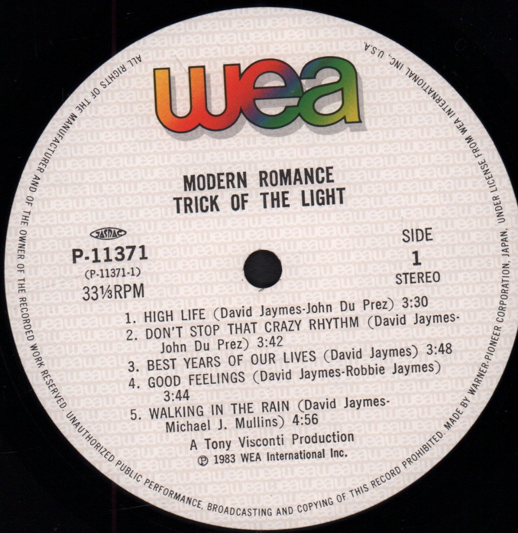 Modern Romance - Trick Of The Light - Lp