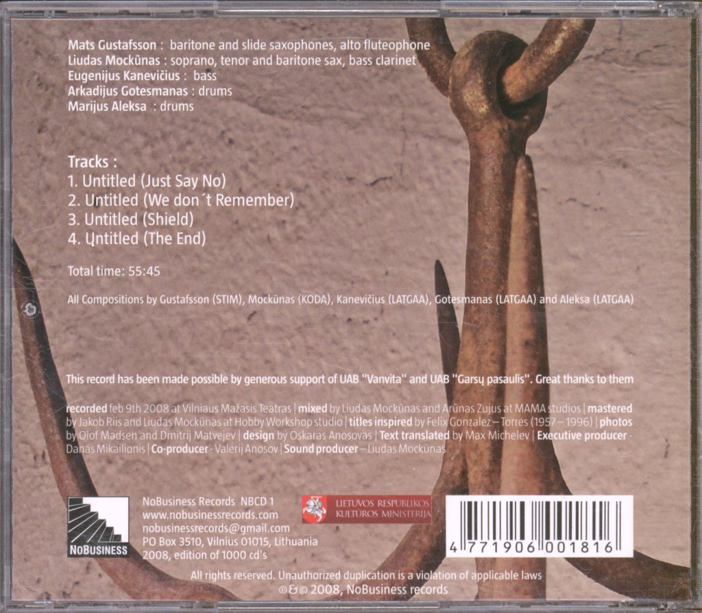 Mats Gustafsson - Vilnius Explosion - Cd
