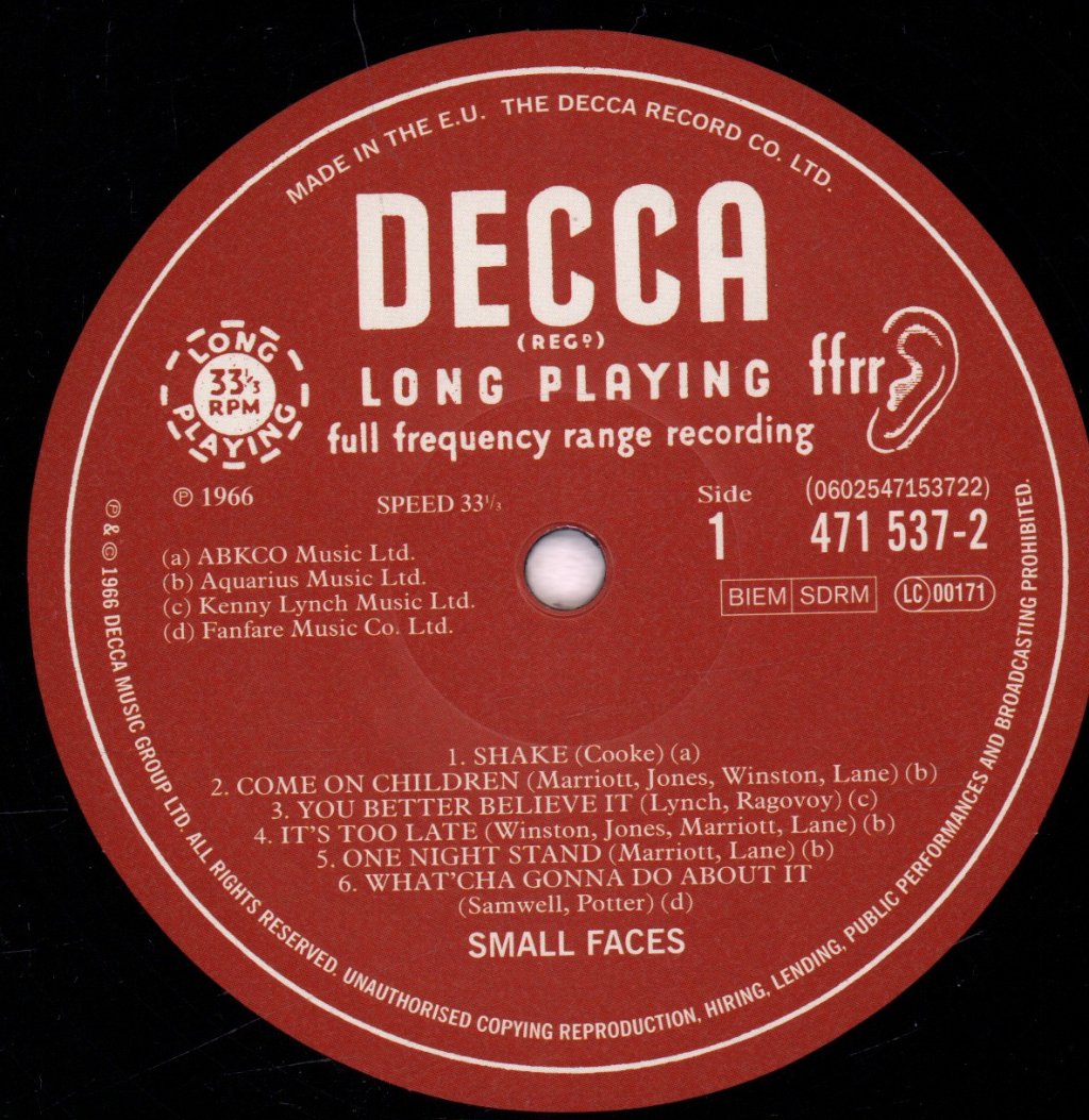 Small Faces - Small Faces - Lp