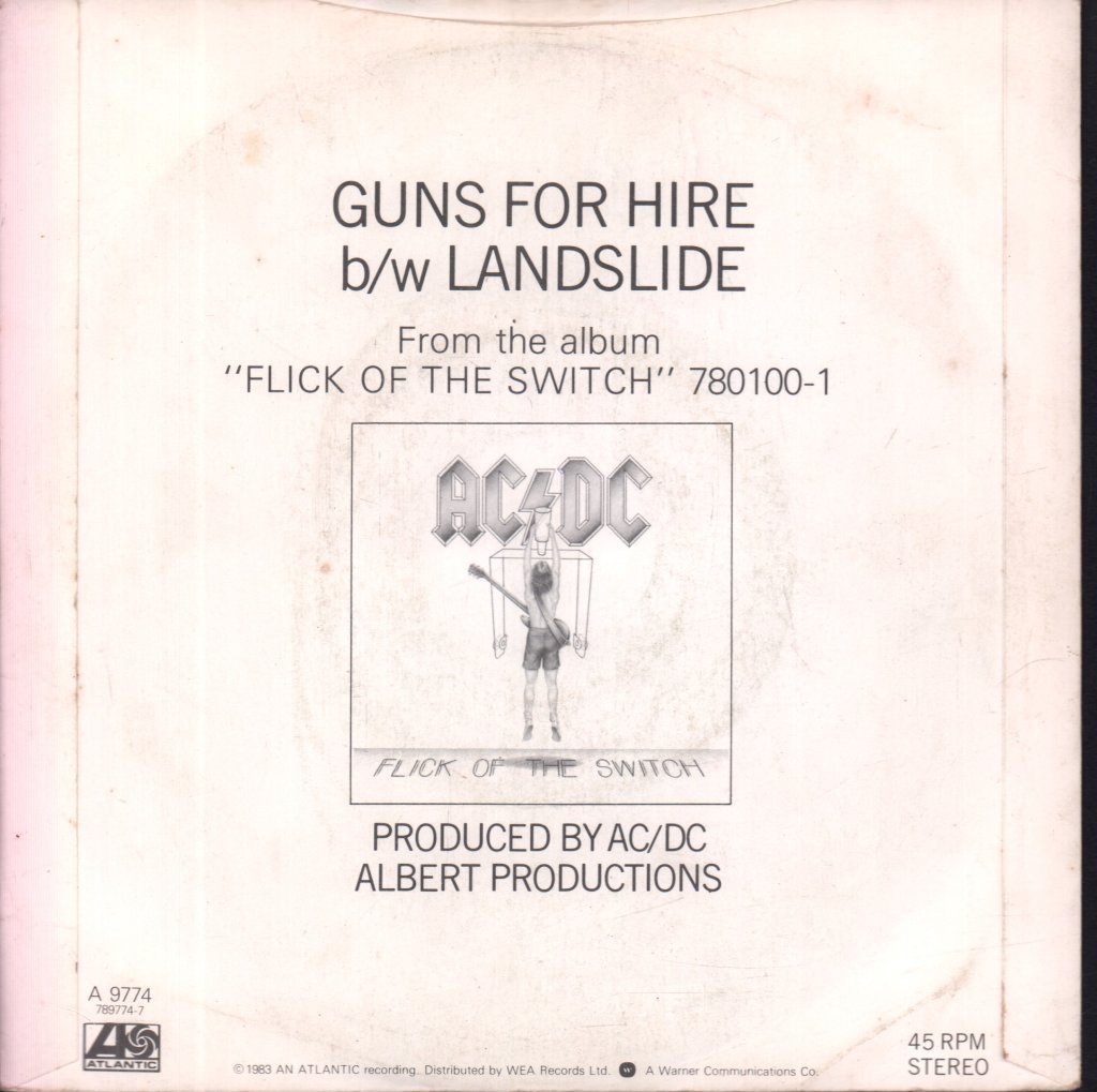 AC/DC - Guns For Hire - 7 Inch
