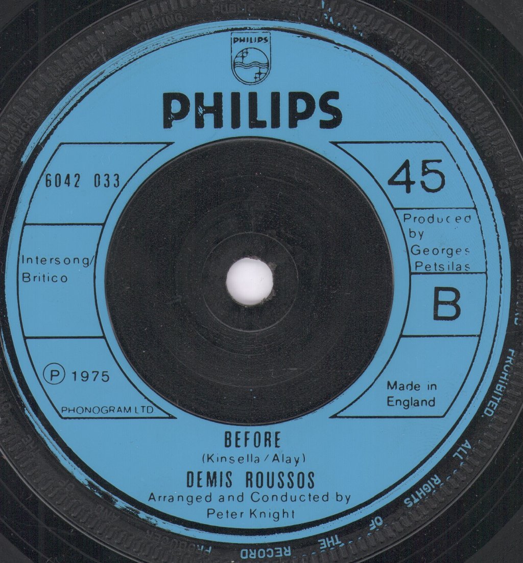 Demis Roussos - Happy To Be On An Island In The Sun - 7 Inch
