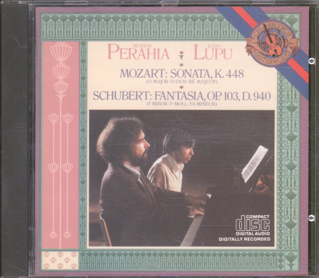 Murray Perahia • Radu Lupu - Mozart / Schubert - Sonata  K. 448 / Fantasia, Op.103, D 940 - Cd