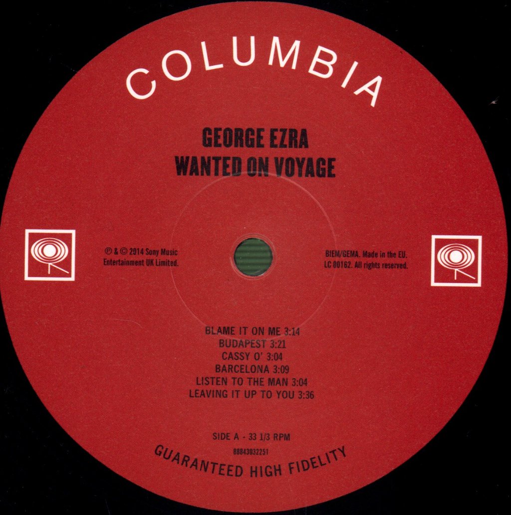 George Ezra - Wanted On Voyage - Lp