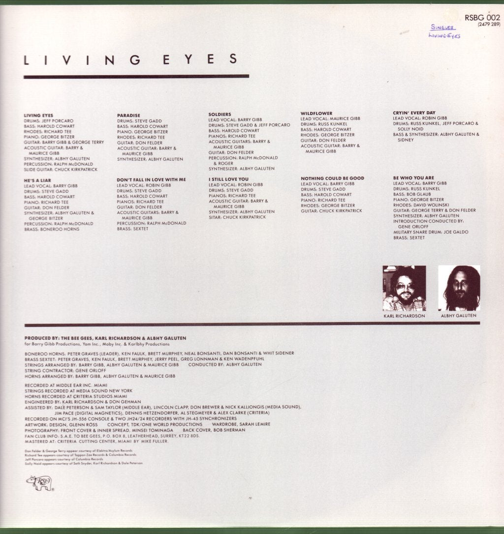 Bee Gees - Living Eyes - Lp