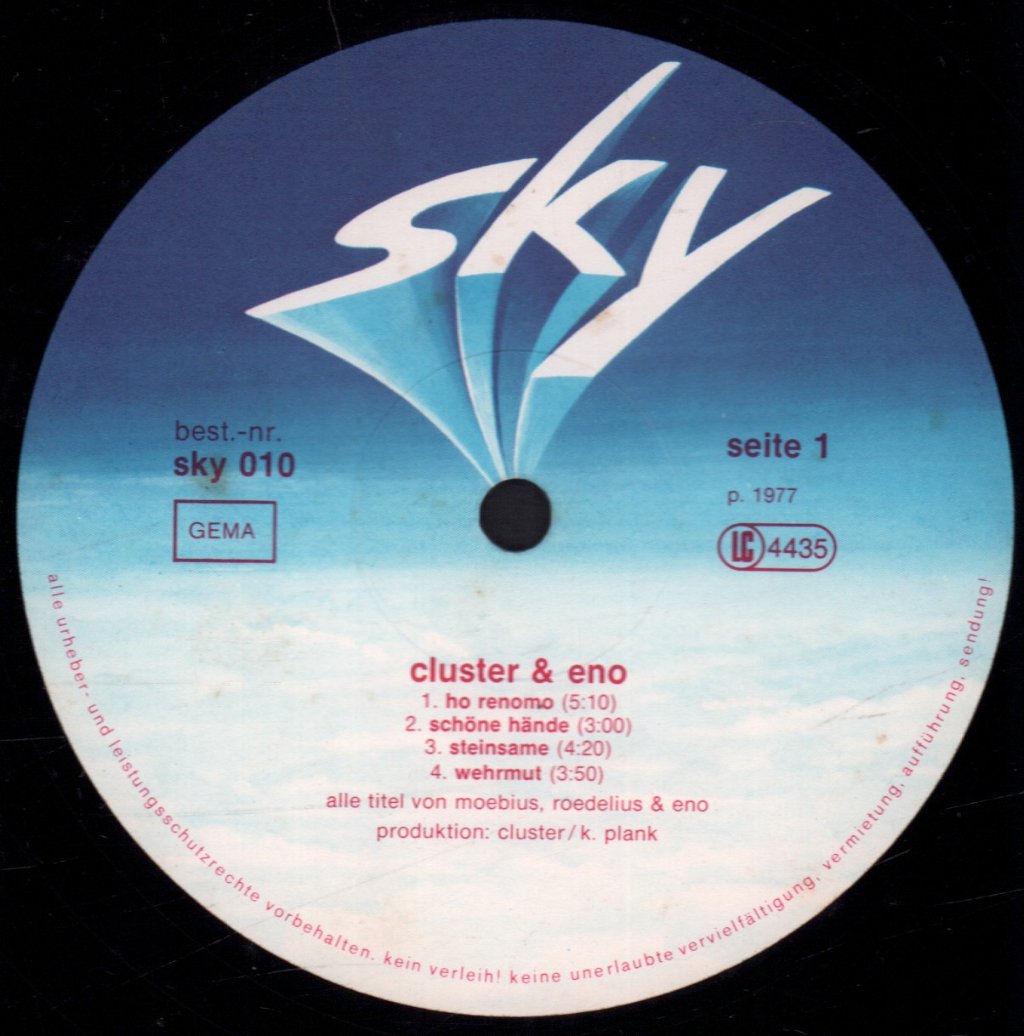 Cluster And Eno - Cluster And Eno - Lp