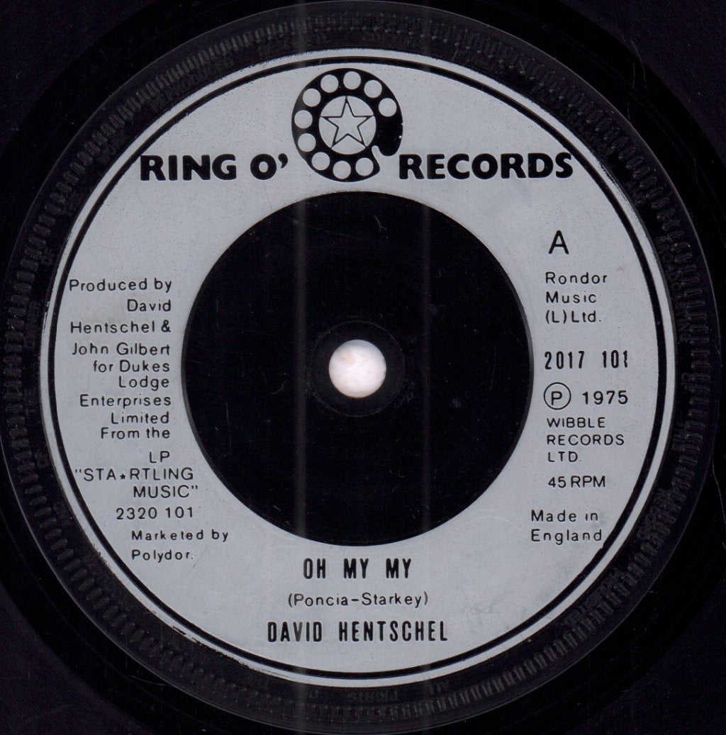 David Hentschel - Oh My My - 7 Inch