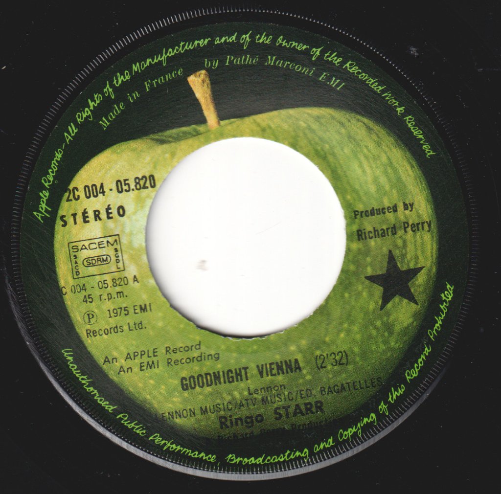 Ringo Starr - Goodnight Vienna - 7 Inch