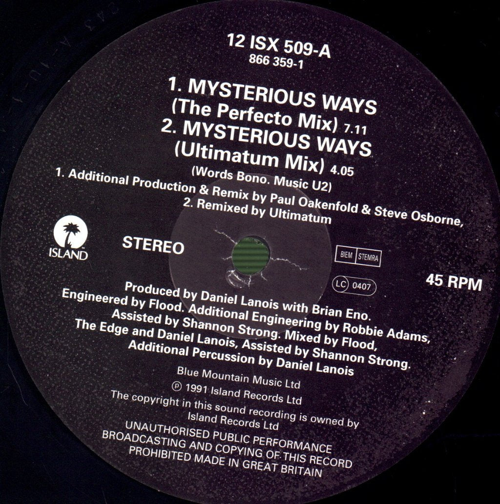U2 - Mysterious Ways - 12 Inch