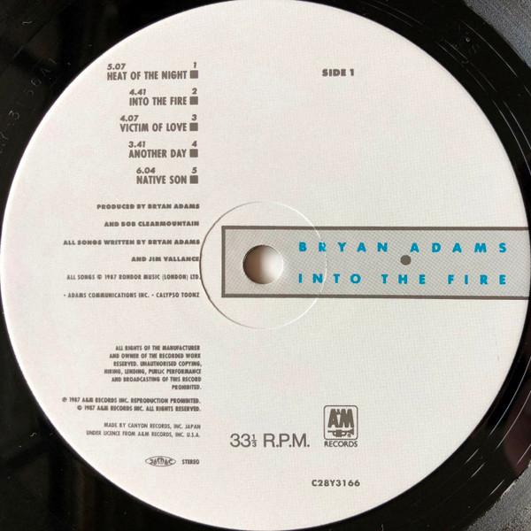 Bryan Adams - Into The Fire - Lp