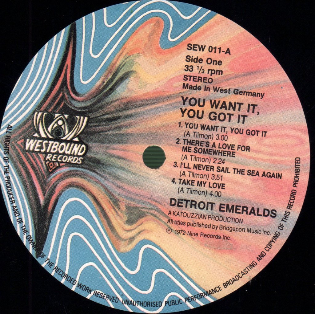 Detroit Emeralds - You Want It, You Got It - Lp