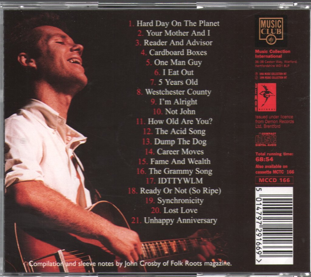 Loudon Wainwright III - One Man Guy: Best Of 1982-1986 - Cd