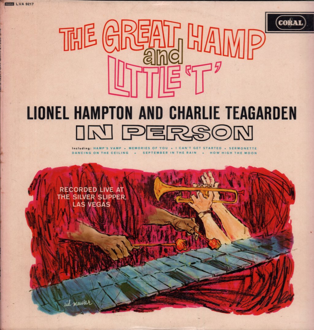 Lionel Hampton And Charlie Teagarden - Great Hamp And Little 'T' - Lp