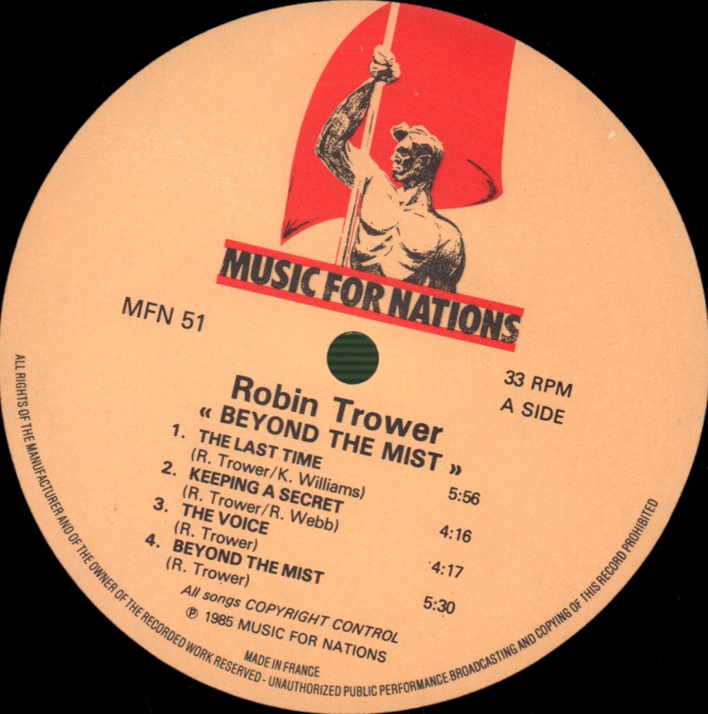 Robin Trower - Beyond The Mist - Lp