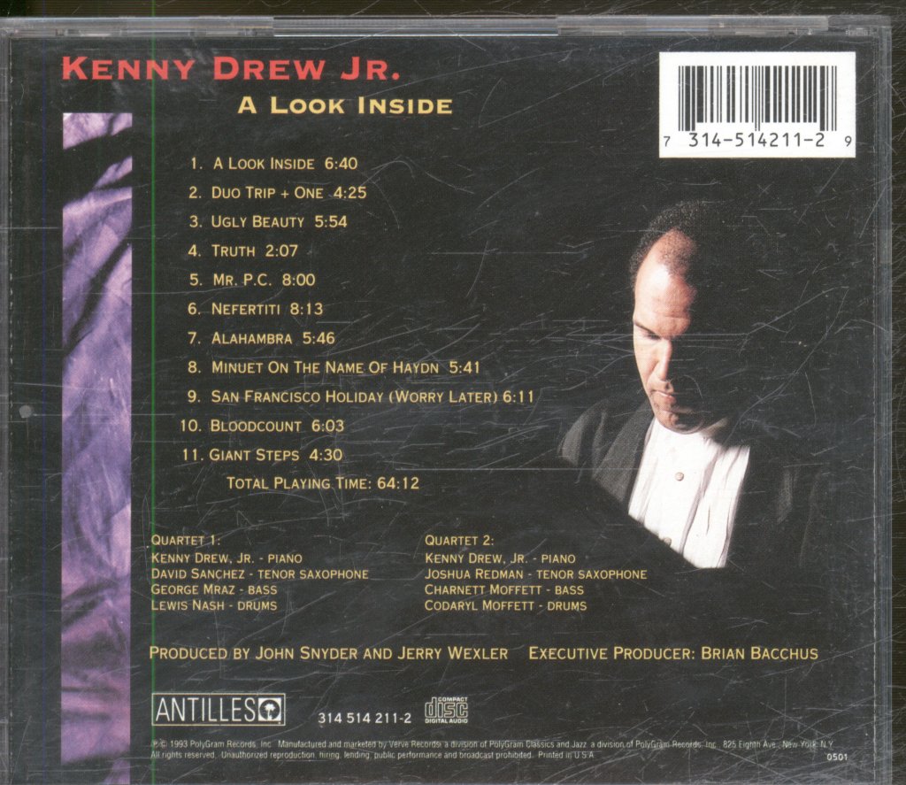 Kenny Drew Jr. - A Look Inside - Cd