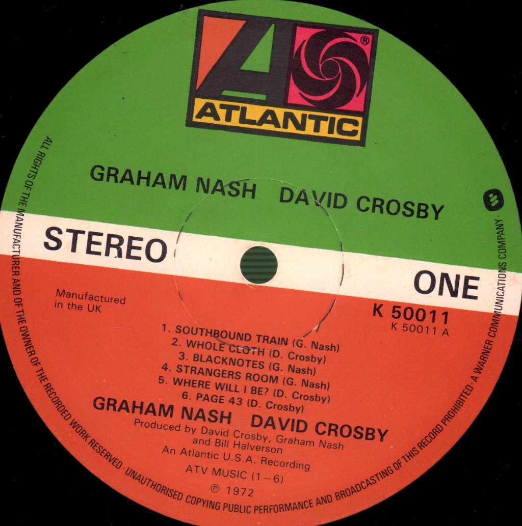 Graham Nash/David Crosby - Graham Nash David Crosby - Lp