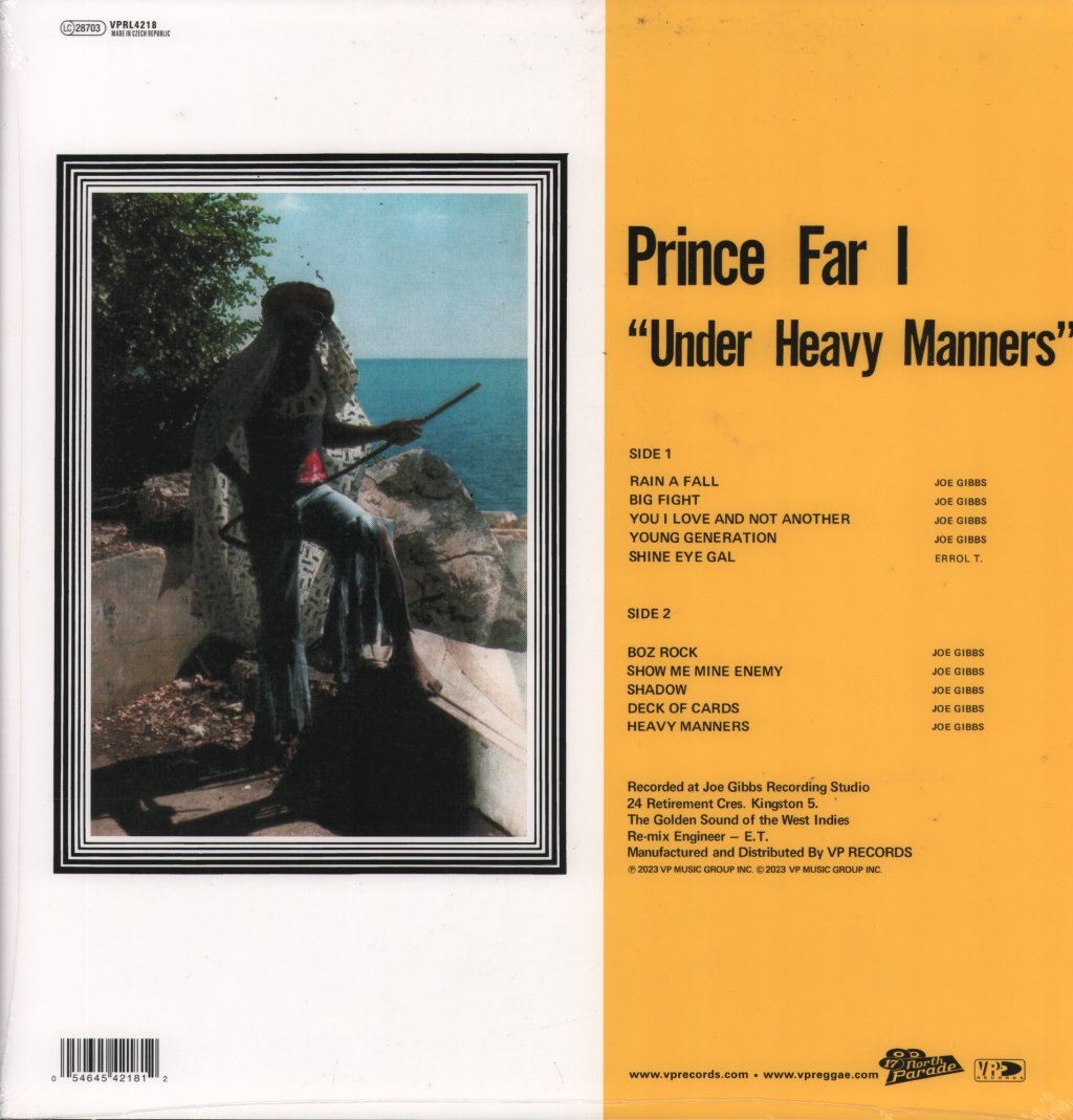 Prince Far I - Under Heavy Manners - Lp