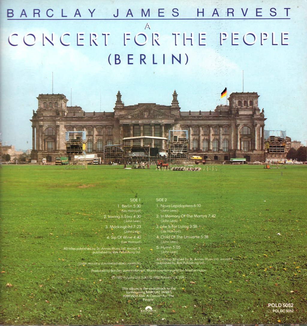 Barclay James Harvest - A Concert For The People (Berlin) - Lp