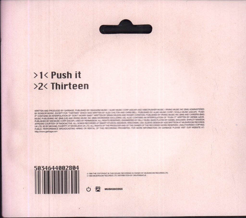 Garbage - Push It - Cd