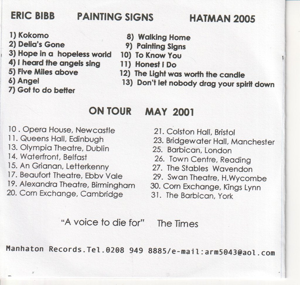 Eric Bibb - Painting Signs - Cdr