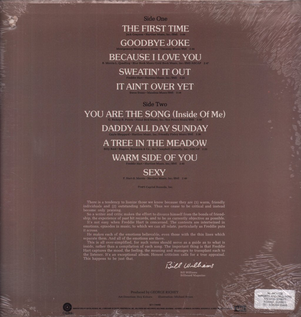 Freddie Hart And The Heartbeats - First Time - Lp