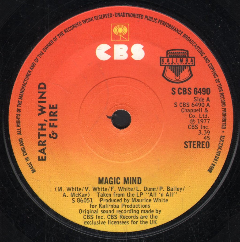 Earth Wind And Fire - Magic Mind - 7 Inch