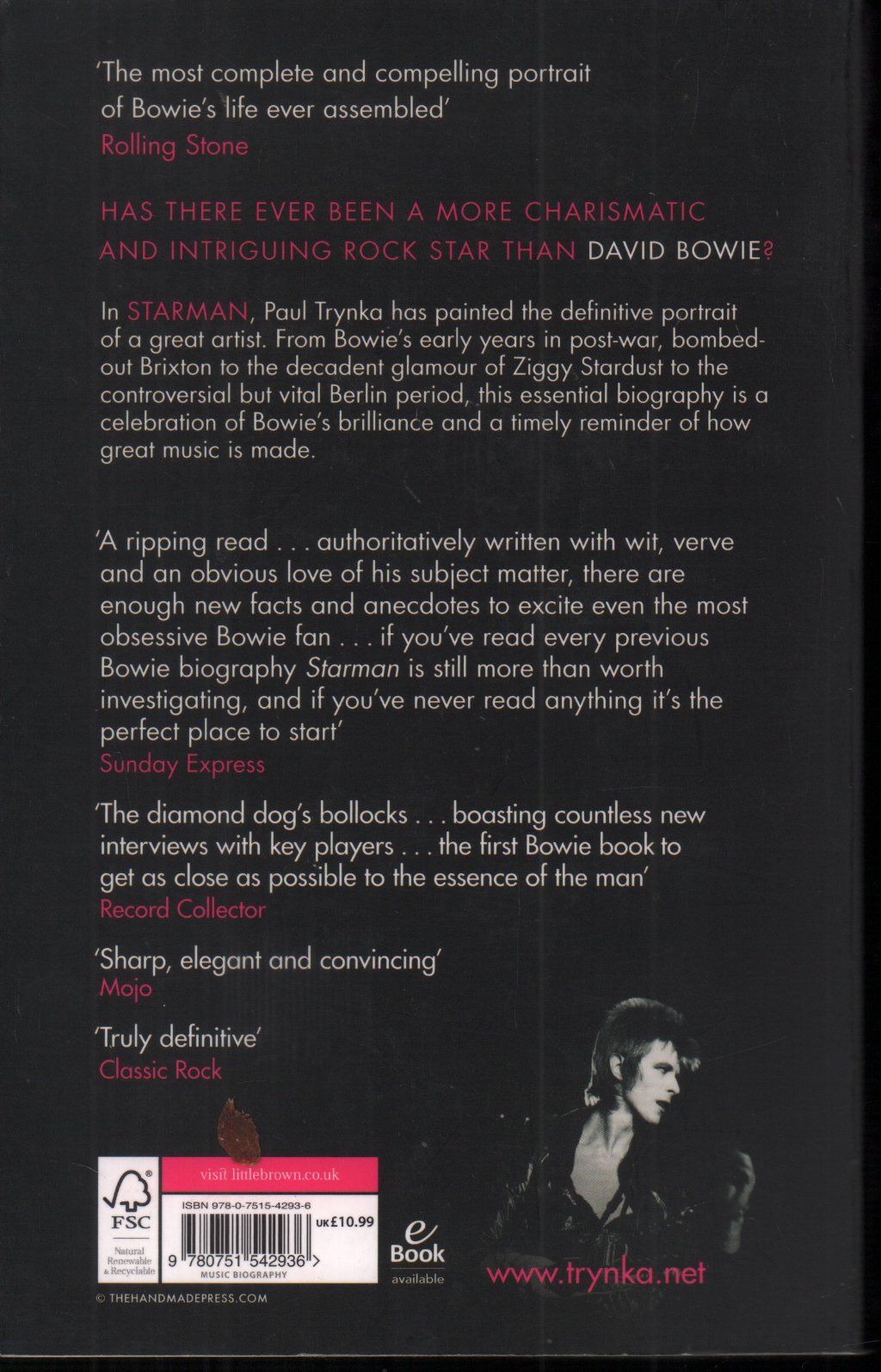 David Bowie - starman the definitive biography - Book