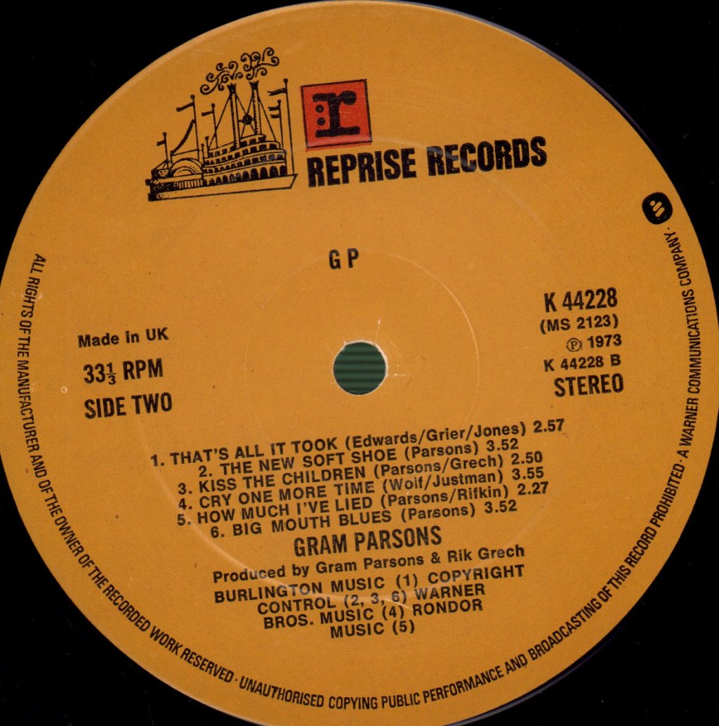 Gram Parsons - Gp - Lp