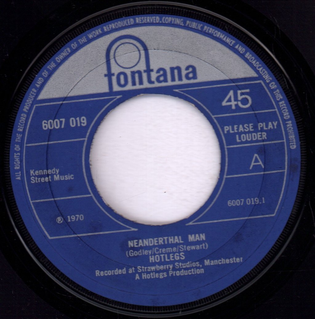 Hotlegs - Neanderthal Man - 7 Inch