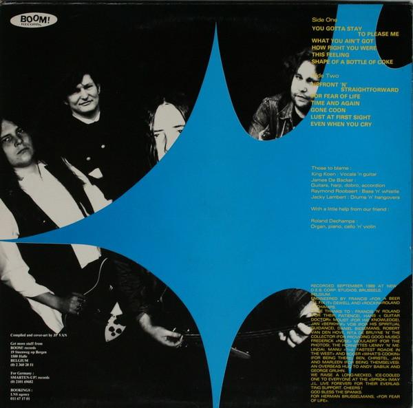 King Koen And The Greenhorns - Upfront 'N' Straightforward - Lp