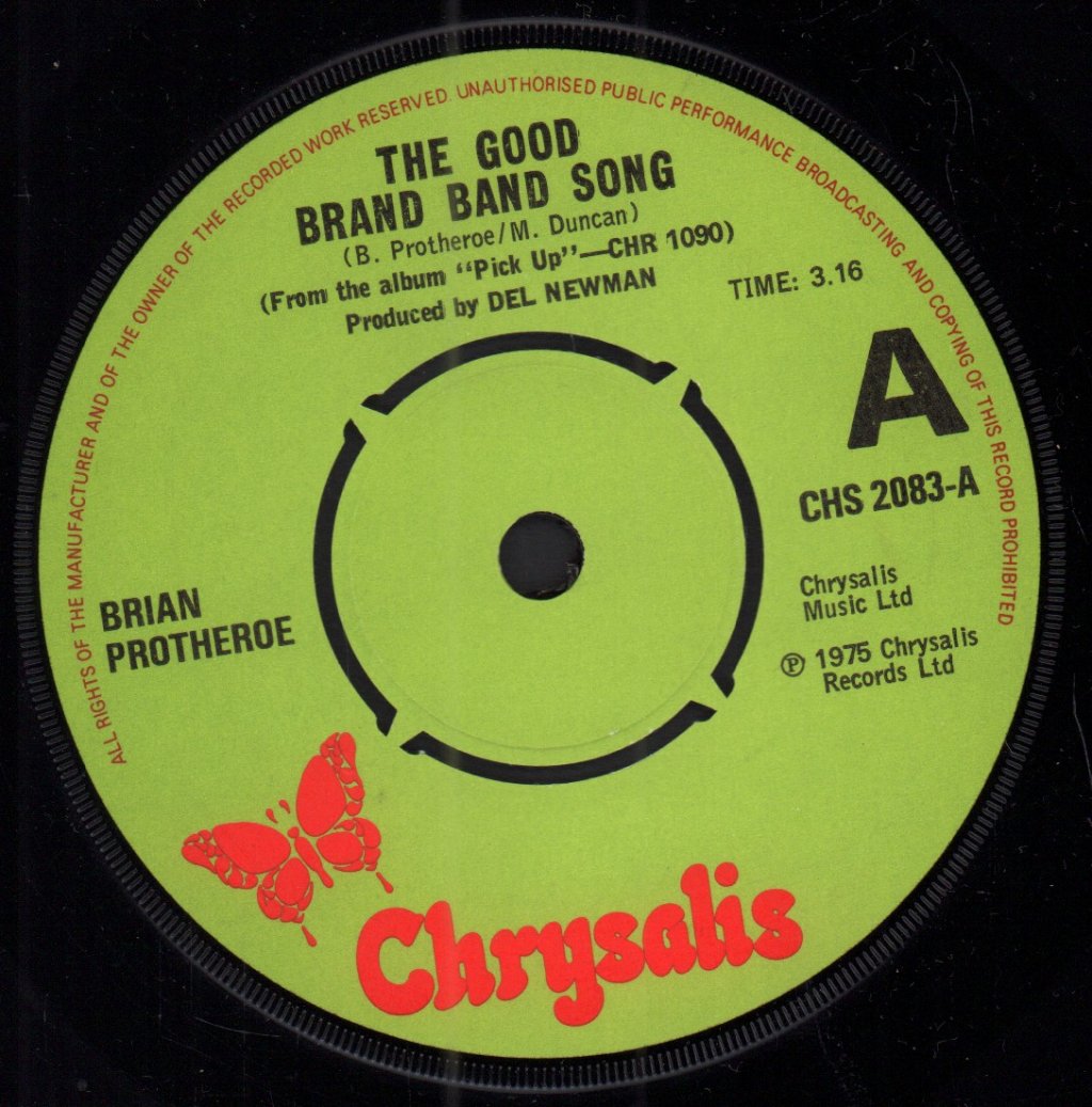 Brian Protheroe - Good Brand Band Song - 7 Inch