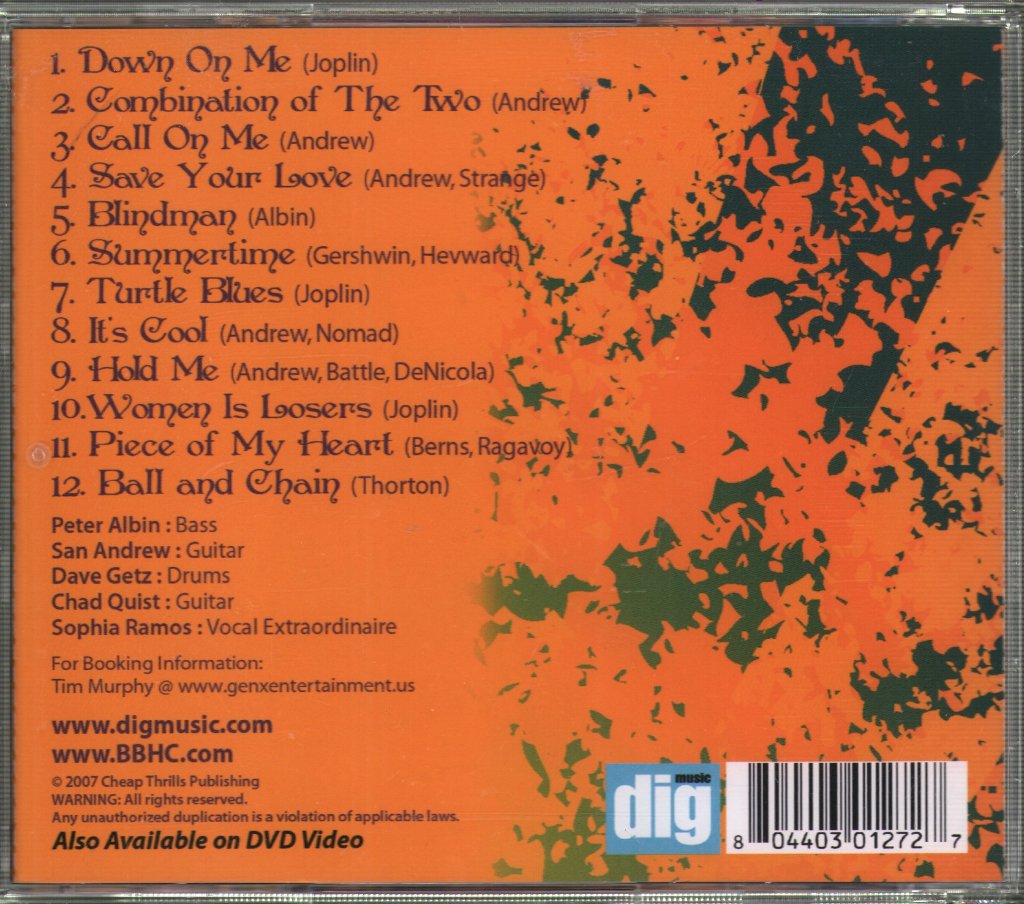 Big Brother & The Holding Company - Hold Me - Cd