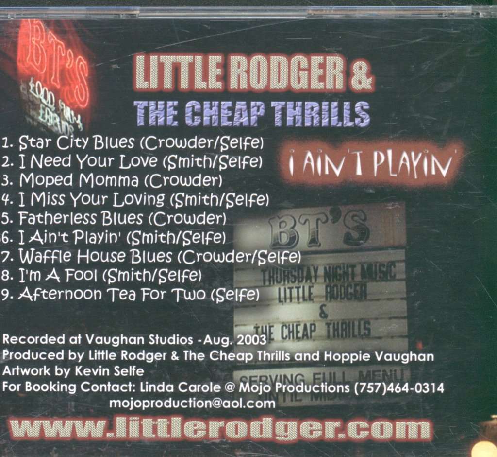 Little Rodgers and the Cheap Thrills - I Ain't Playin' - Cd