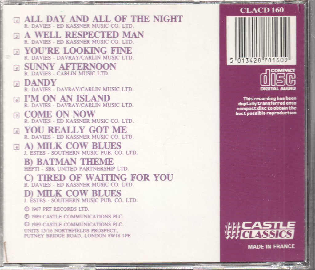 Kinks - Live At Kelvin Hall - Cd