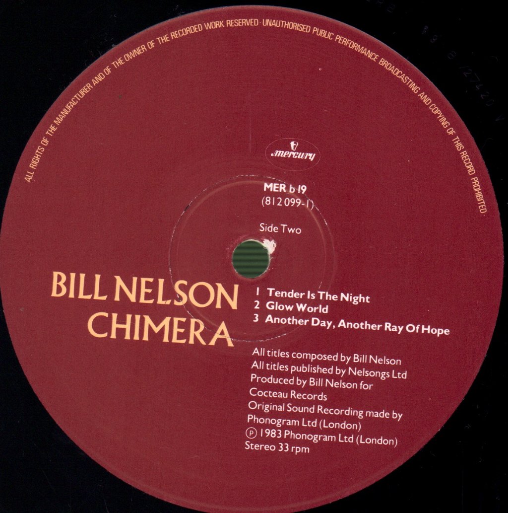 Bill Nelson - Chimera - Lp