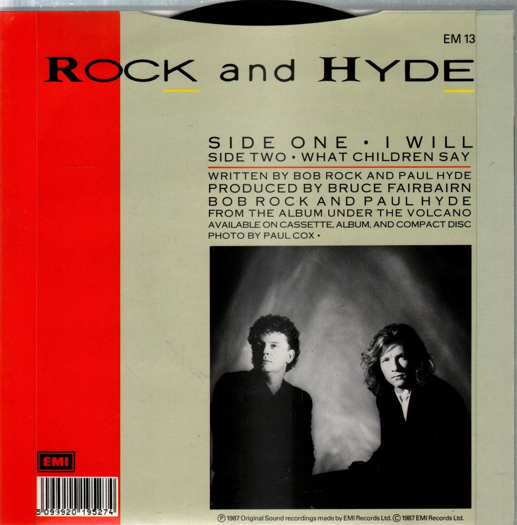 Rock And Hyde - I Will - 7 Inch
