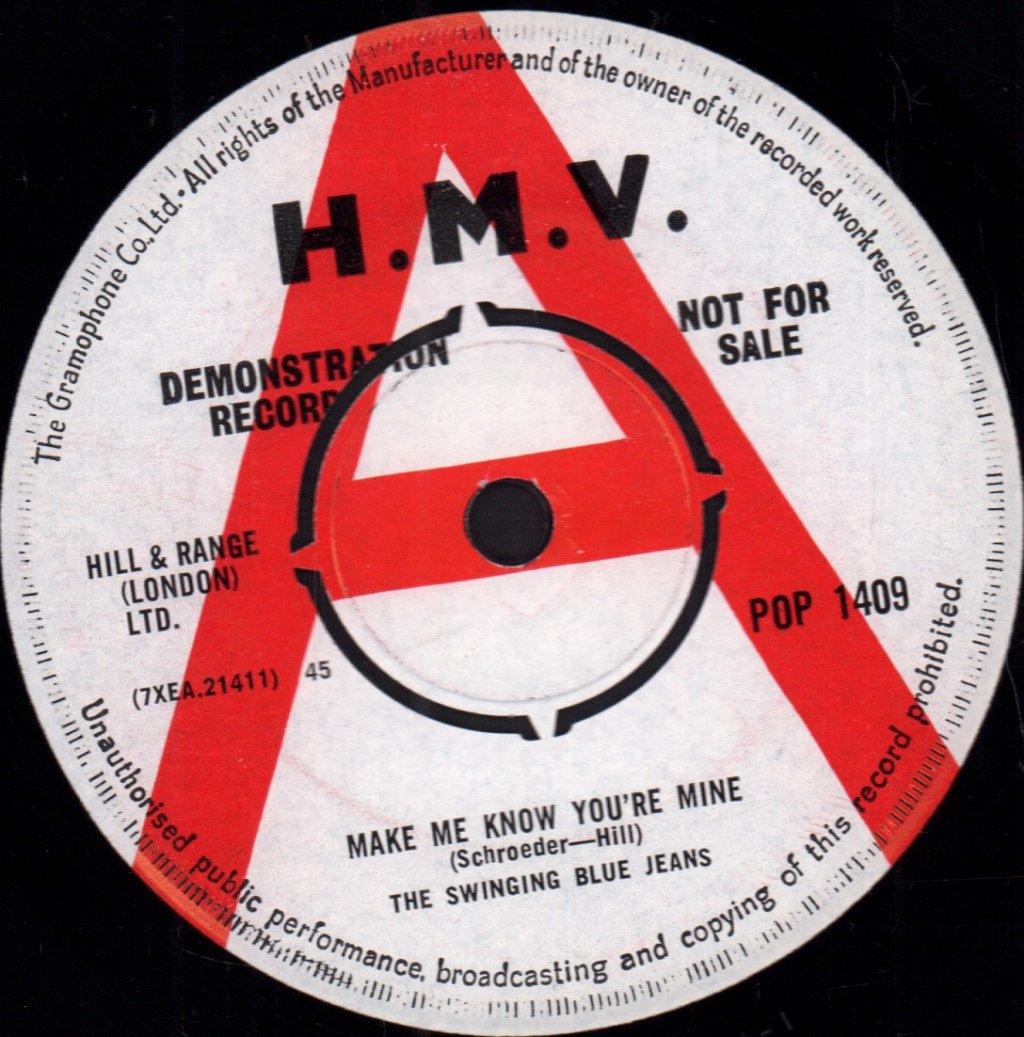 Swinging Blue Jeans - Make Me Know You're Mine - 7 Inch