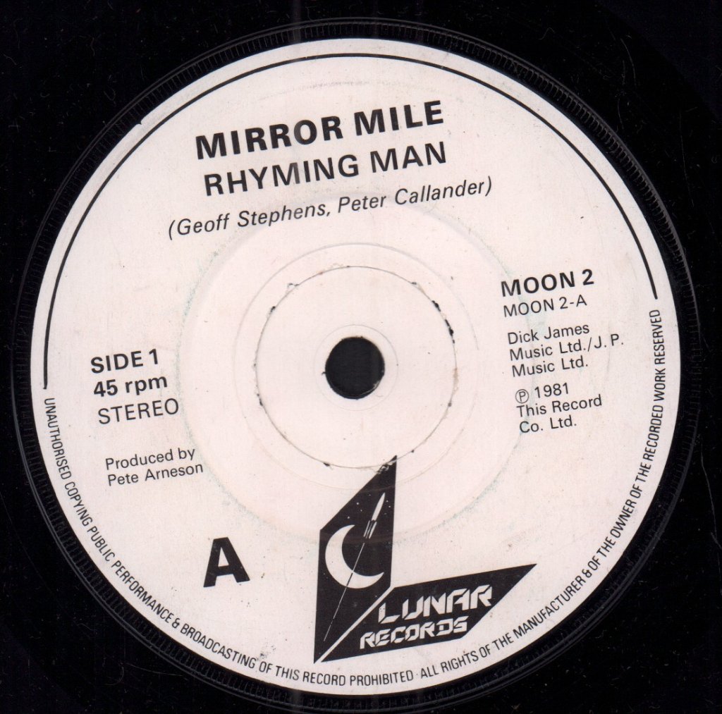 Mirror Mile - Rhyming Man - 7 Inch